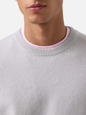 Jersey de cuello redondo Grey Regent en lana de cordero 