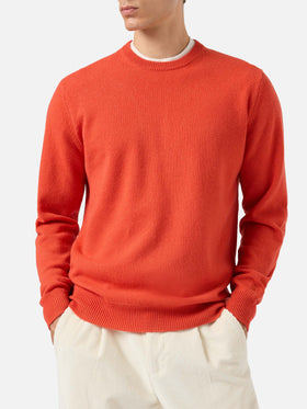 Maglione Regent in 100% LAMBSWOOL arancio