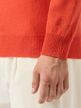Maglione Regent in 100% LAMBSWOOL arancio