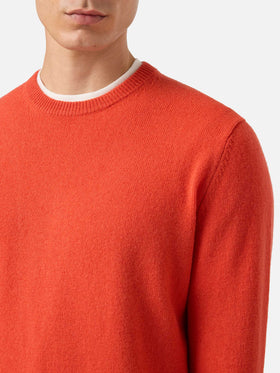 Maglione Regent in 100% LAMBSWOOL arancio