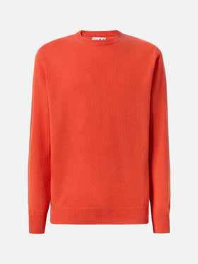 Maglione Regent in 100% LAMBSWOOL arancio