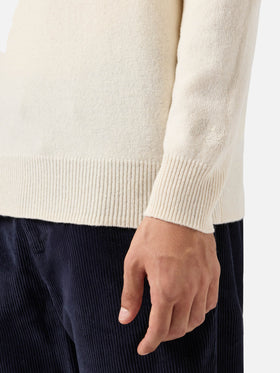 Regent 100% LAMBSWOOL sweater in white