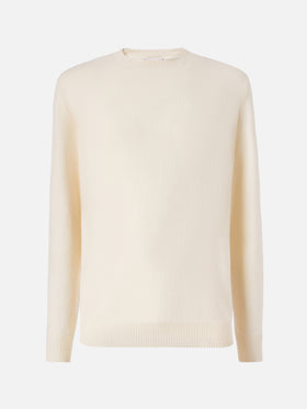 Regent 100% LAMBSWOOL sweater in white