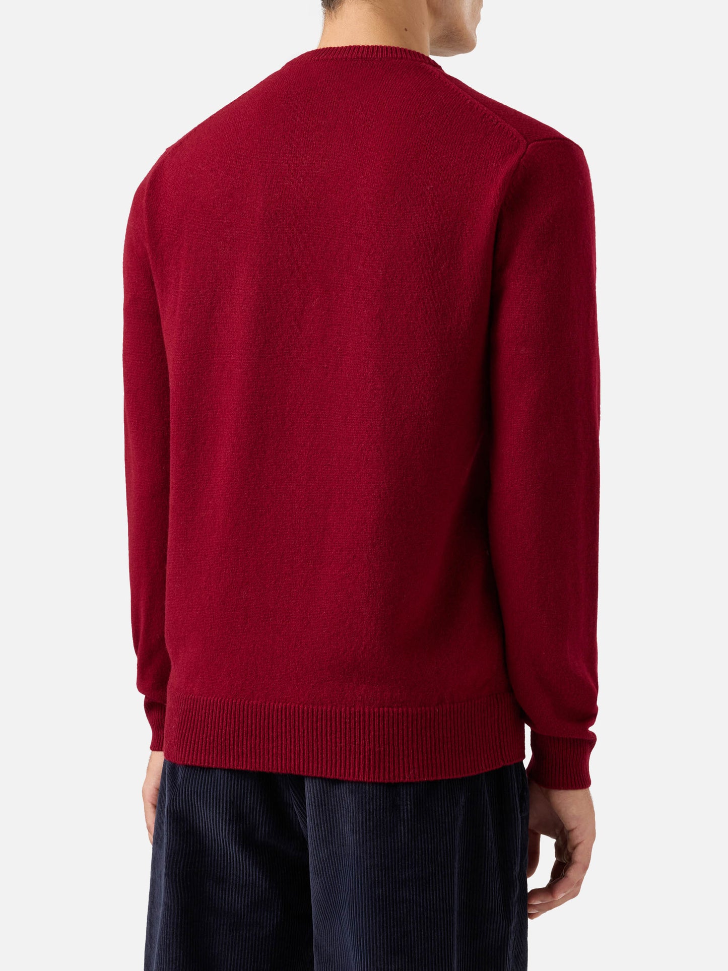 Regent 100% LAMBSWOOL sweater in burgundy
