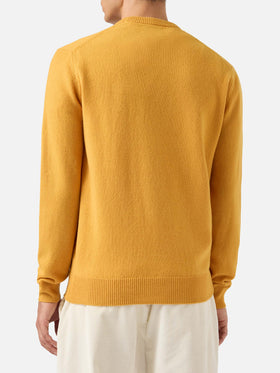 Maglione Regent in 100% LAMBSWOOL giallo ocra
