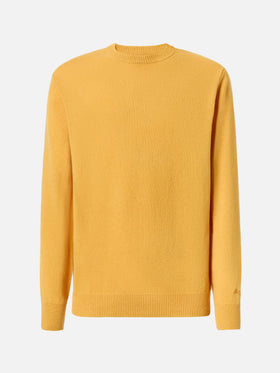 Maglione Regent in 100% LAMBSWOOL giallo ocra