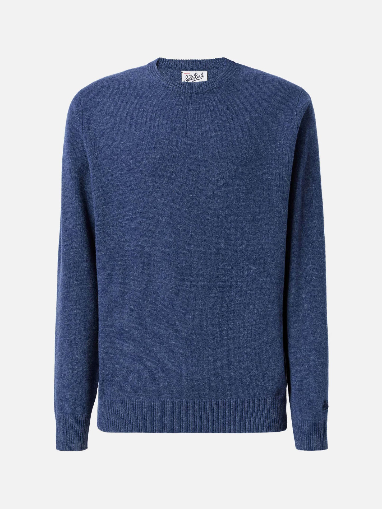 Maglione Regent in 100% LAMBSWOOL blu denim