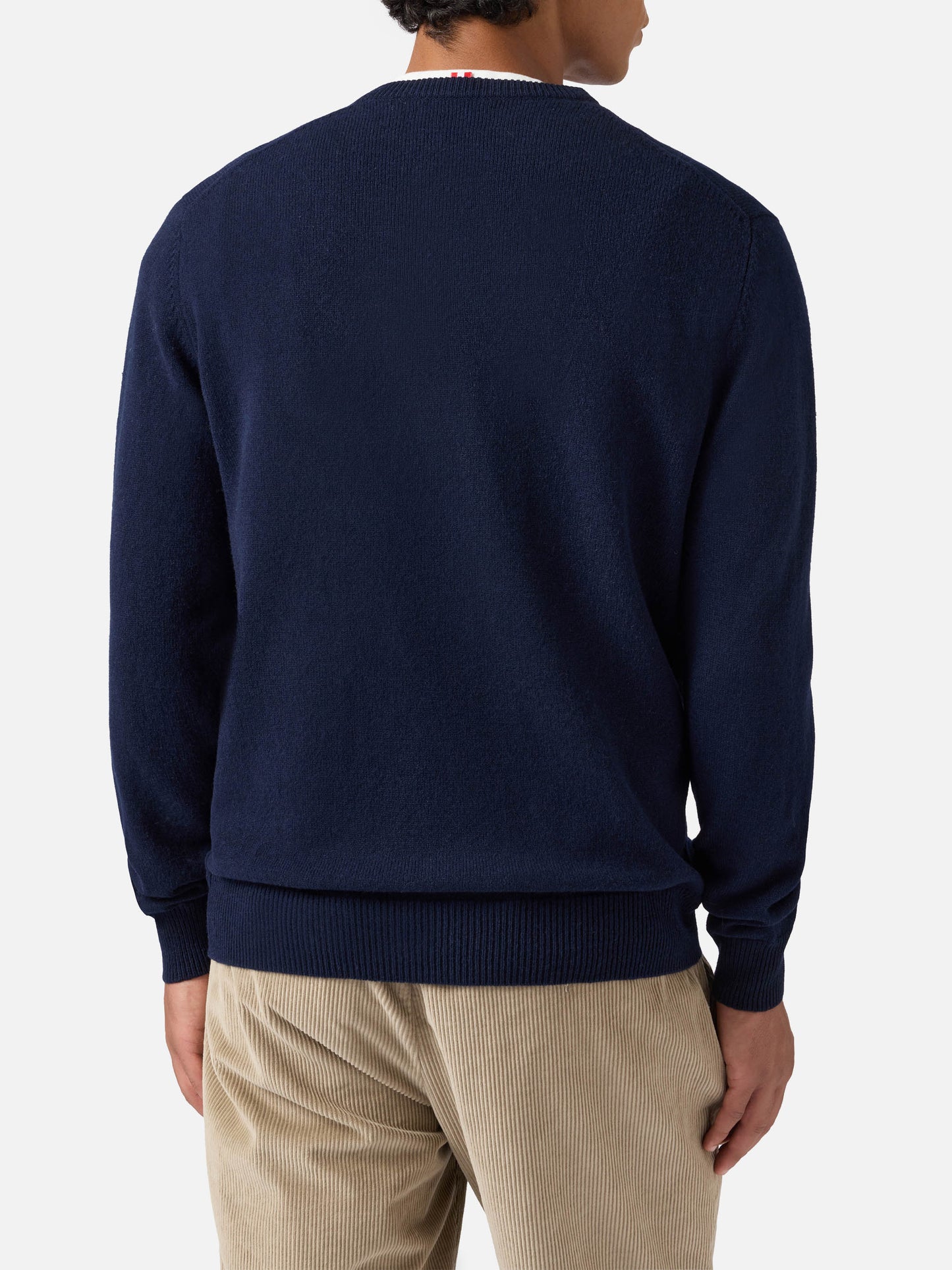 Maglione Regent in 100% LAMBSWOOL blu notte