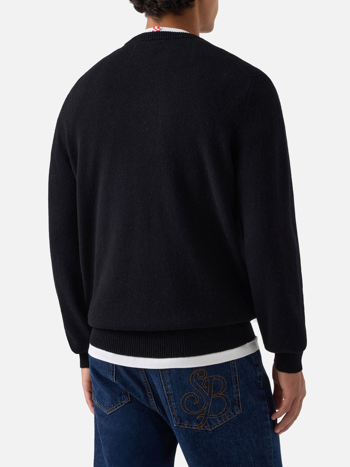 Black Regent lambswool crewneck