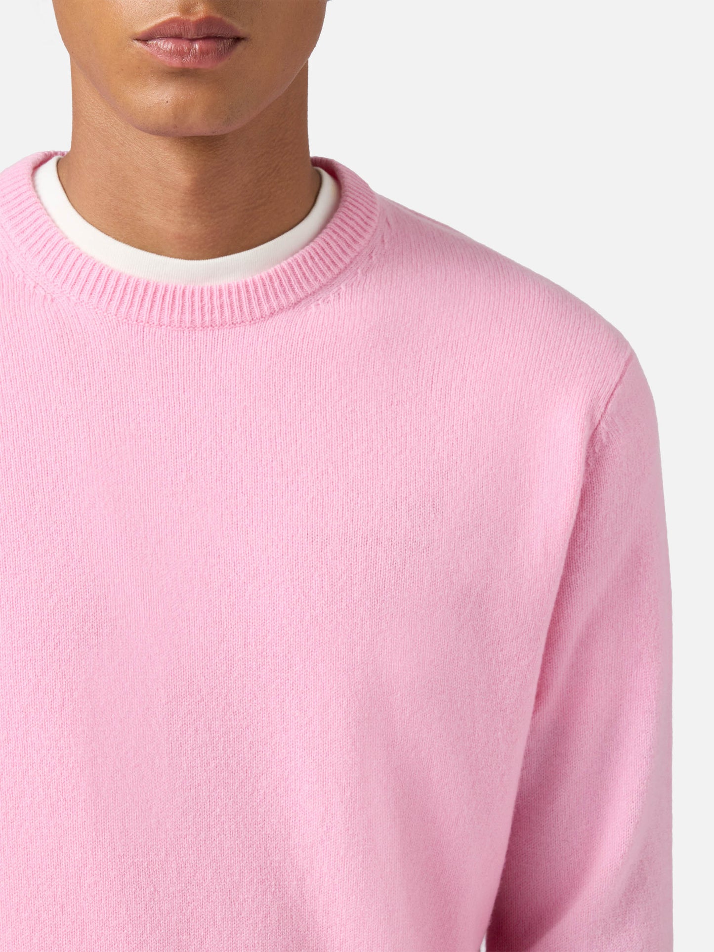 Maglione Regent in 100% LAMBSWOOL rosa