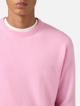 Maglione Regent in 100% LAMBSWOOL rosa