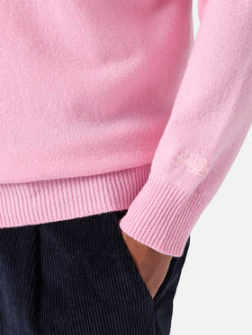 Maglione Regent in 100% LAMBSWOOL rosa