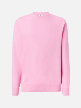 Maglione Regent in 100% LAMBSWOOL rosa