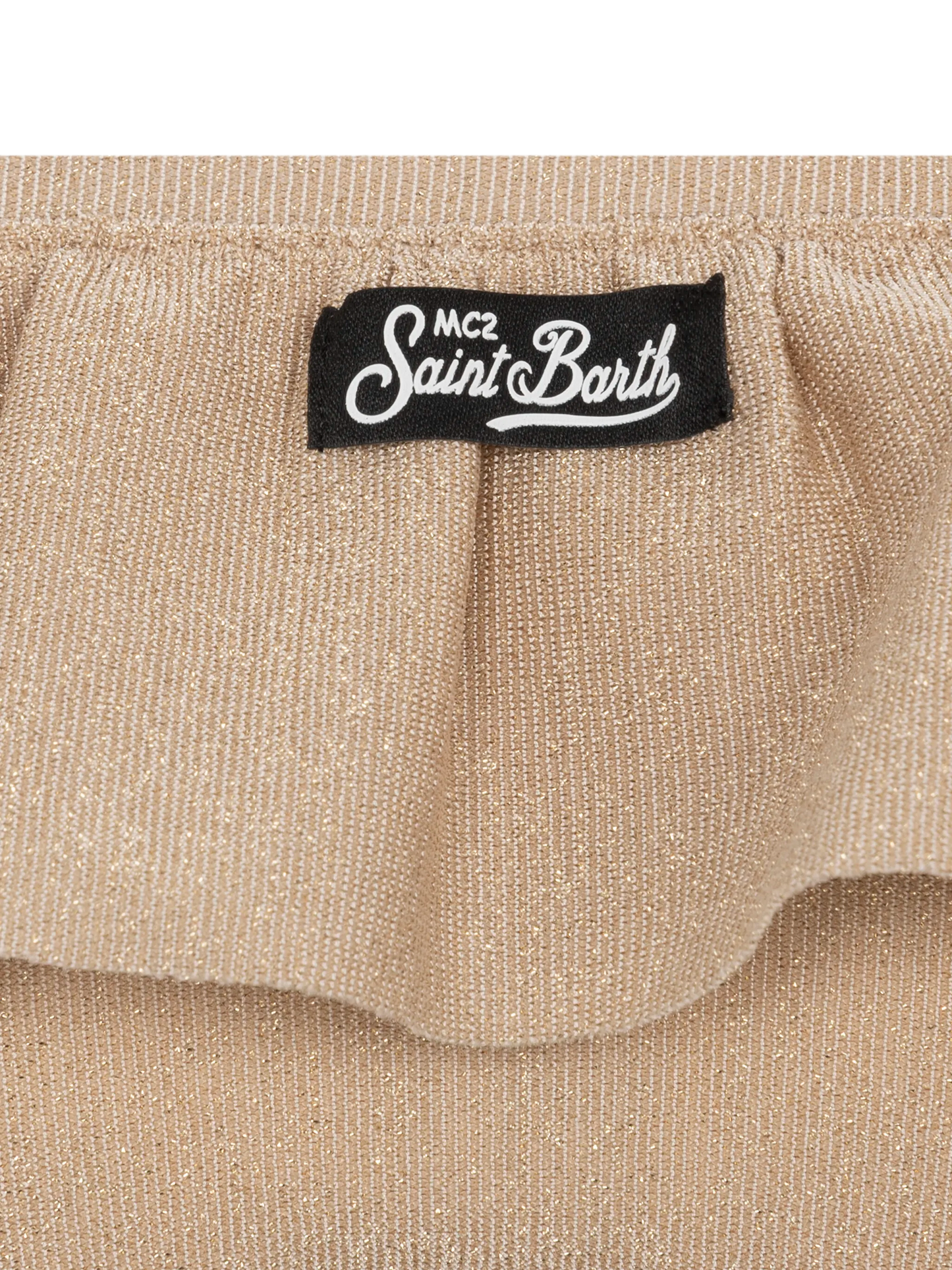 Rey one-shoulder lurex ruffled bikini - MC2 Saint Barth