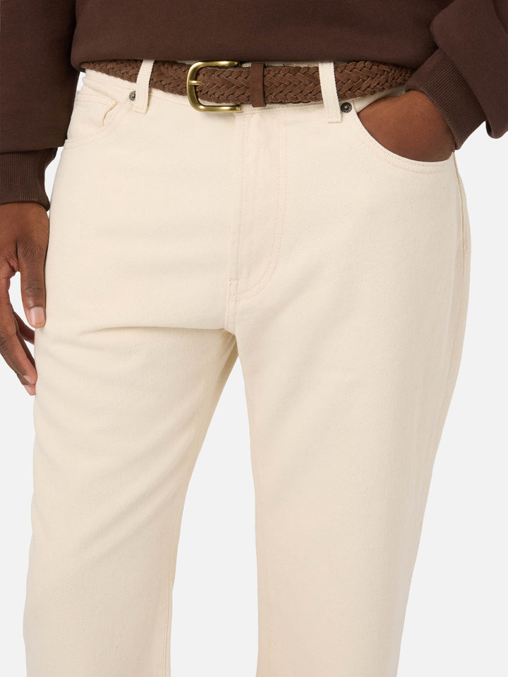 Pantalones beige Riverdale de algodón de cinco bolsillos 