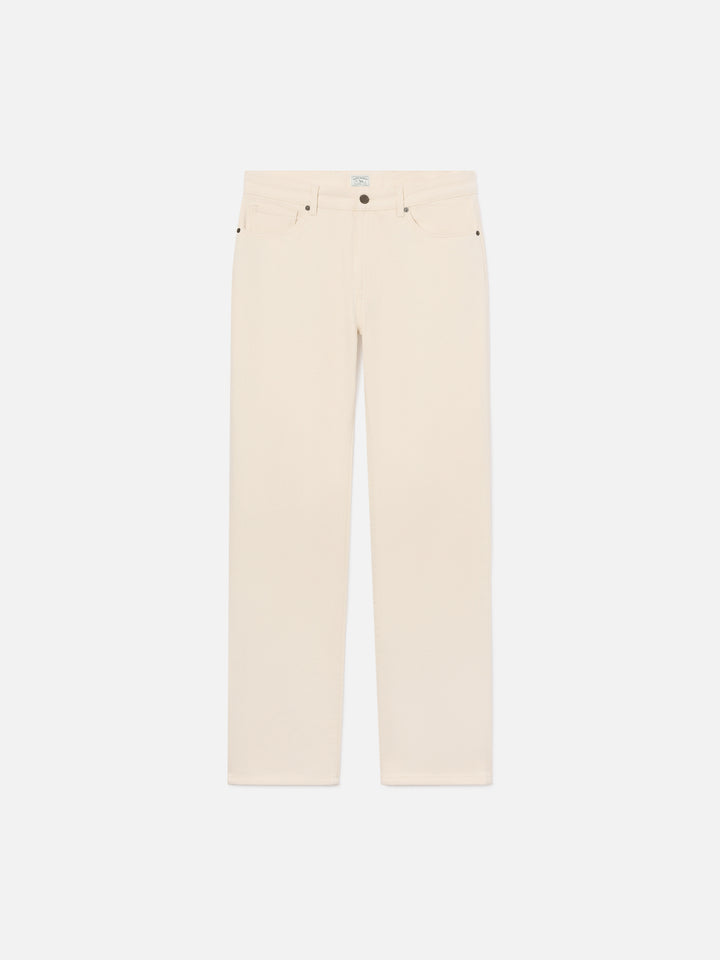 Pantalones beige Riverdale de algodón de cinco bolsillos 