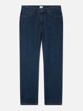 Jeans azzurri in denim Riverdale con finitura stone wash