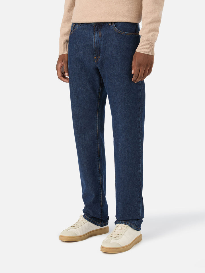 Light blue Riverdale denim jeans with stone wash finish
