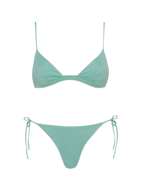Rylie Marielle sage green bikini with triangle top and classic briefs - MC2 Saint Barth