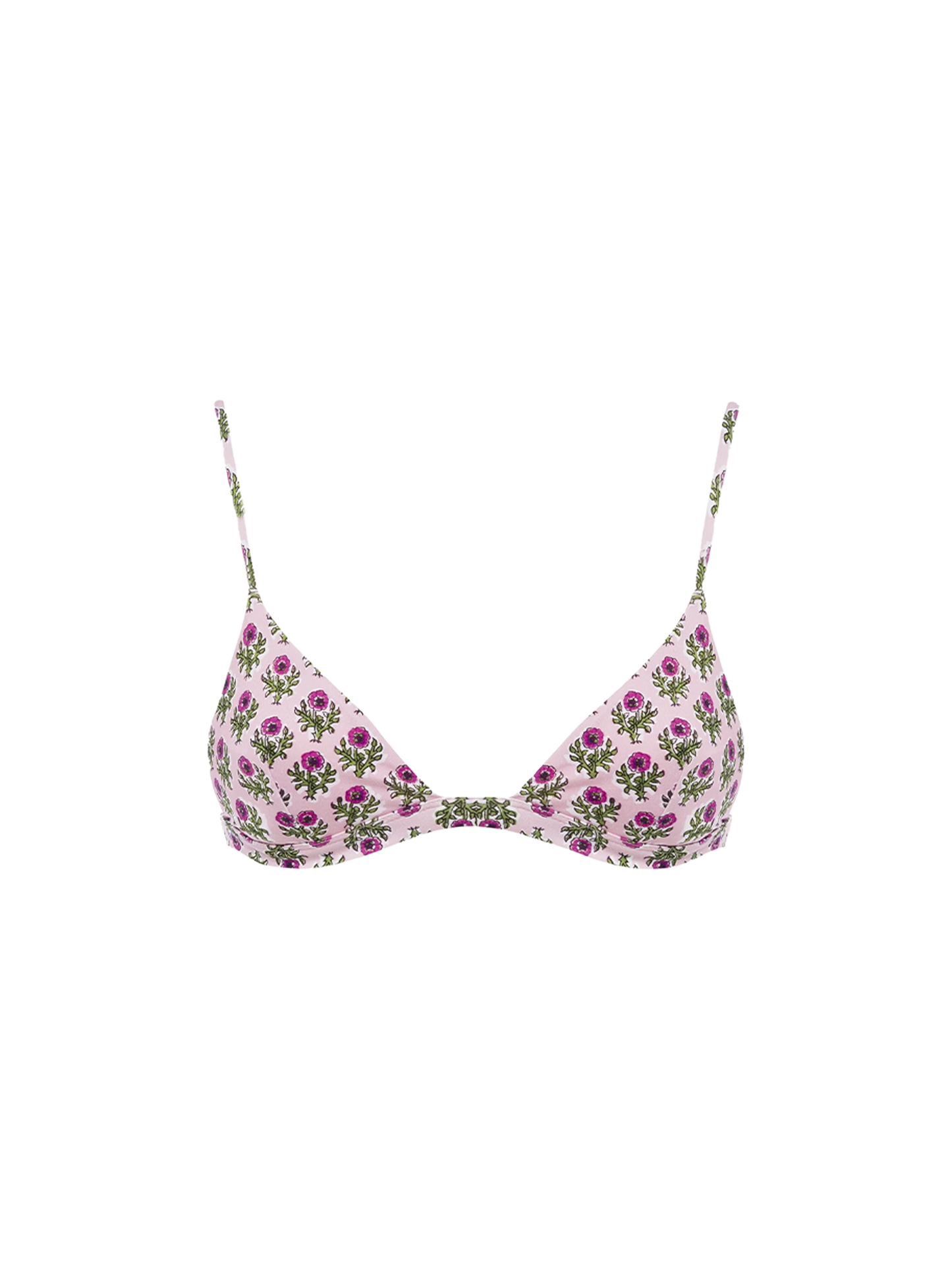 Woman flower triangle top swimsuit Rylie - MC2 Saint Barth