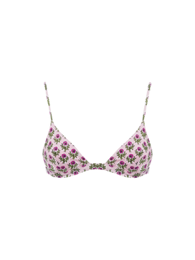 Woman flower triangle top swimsuit Rylie - MC2 Saint Barth