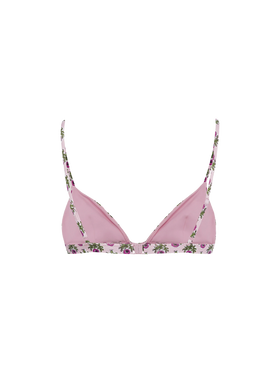 Woman flower triangle top swimsuit Rylie - MC2 Saint Barth