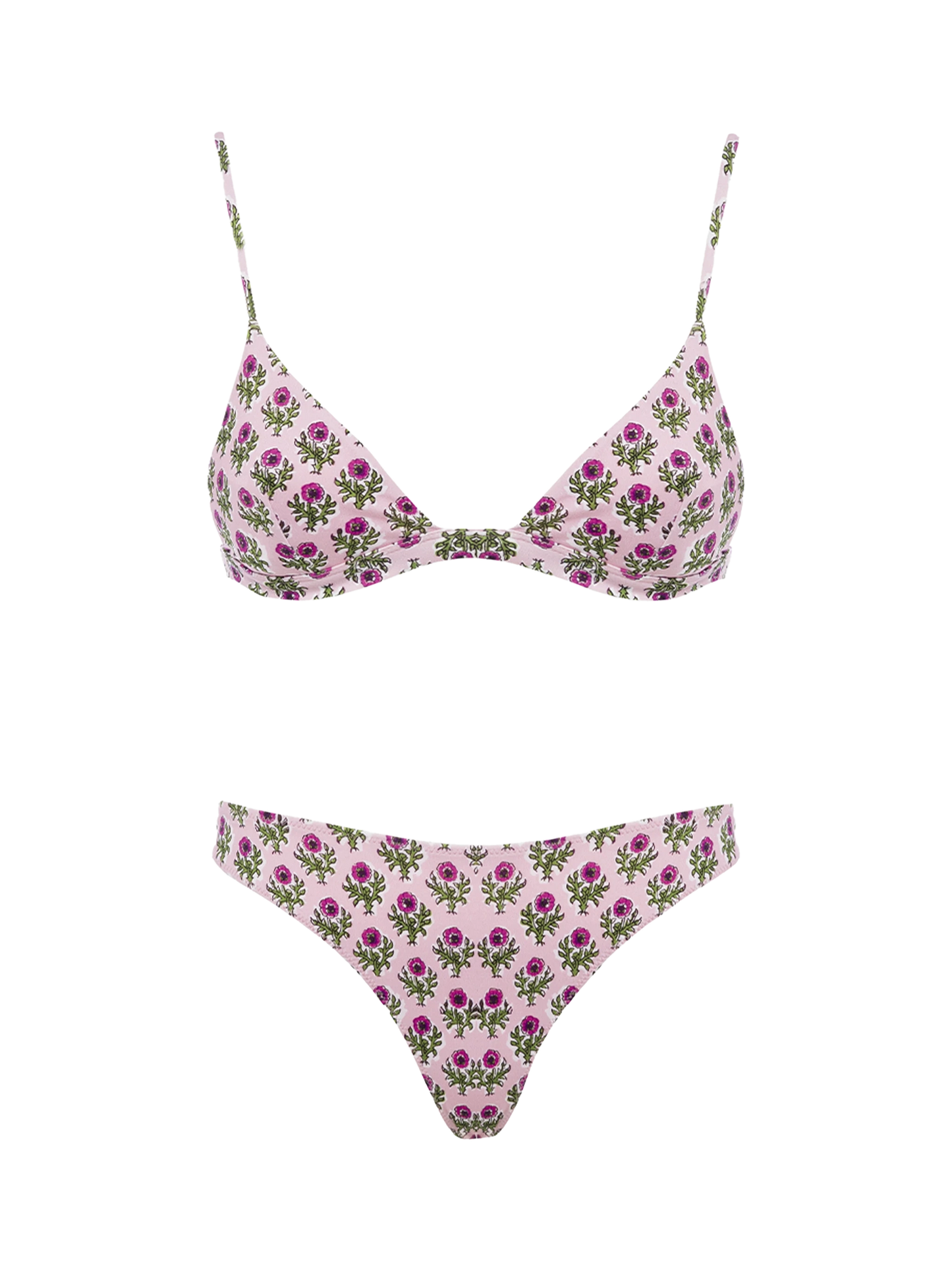 Woman flower triangle bikini Rylie Lido - MC2 Saint Barth