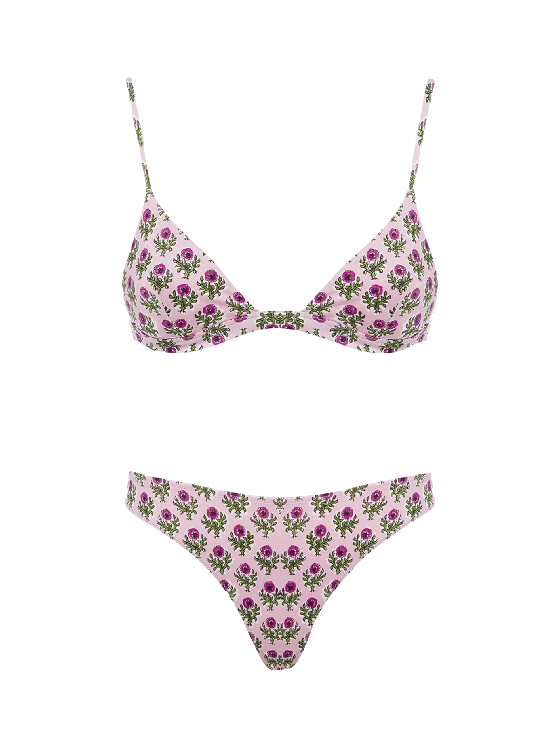 Woman flower triangle bikini Rylie Lido - MC2 Saint Barth