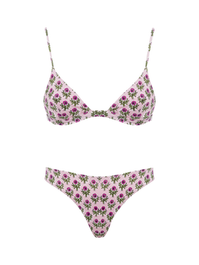Woman flower triangle bikini Rylie Lido - MC2 Saint Barth