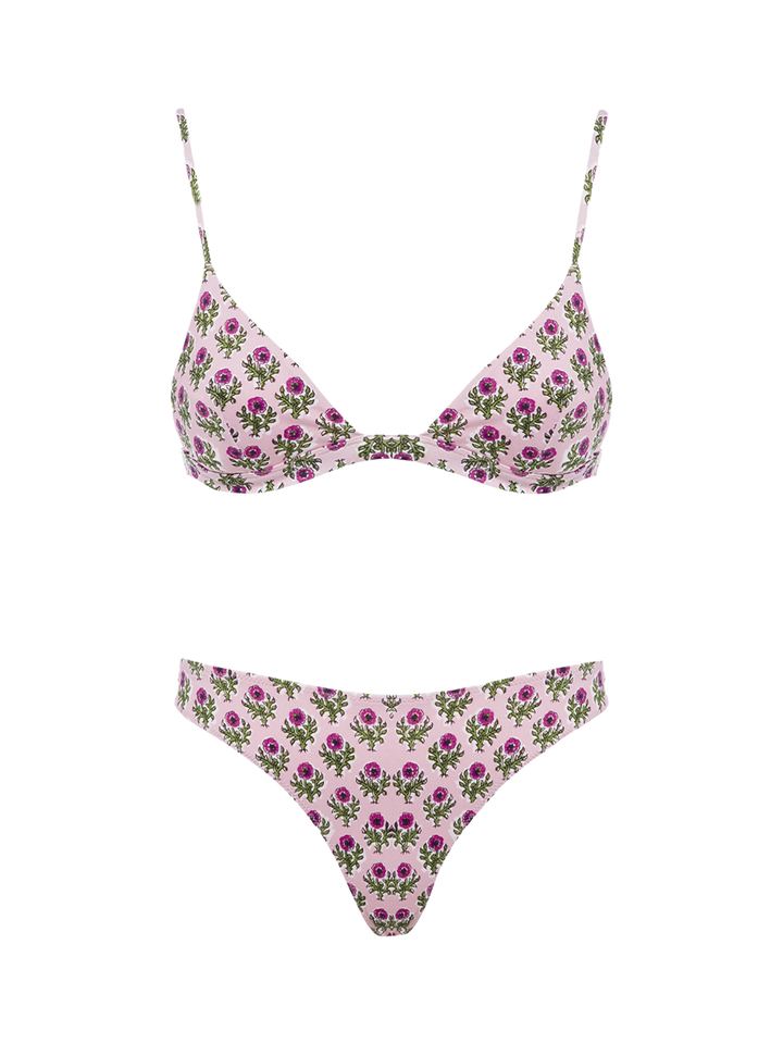 Woman flower triangle bikini Rylie Lido - MC2 Saint Barth