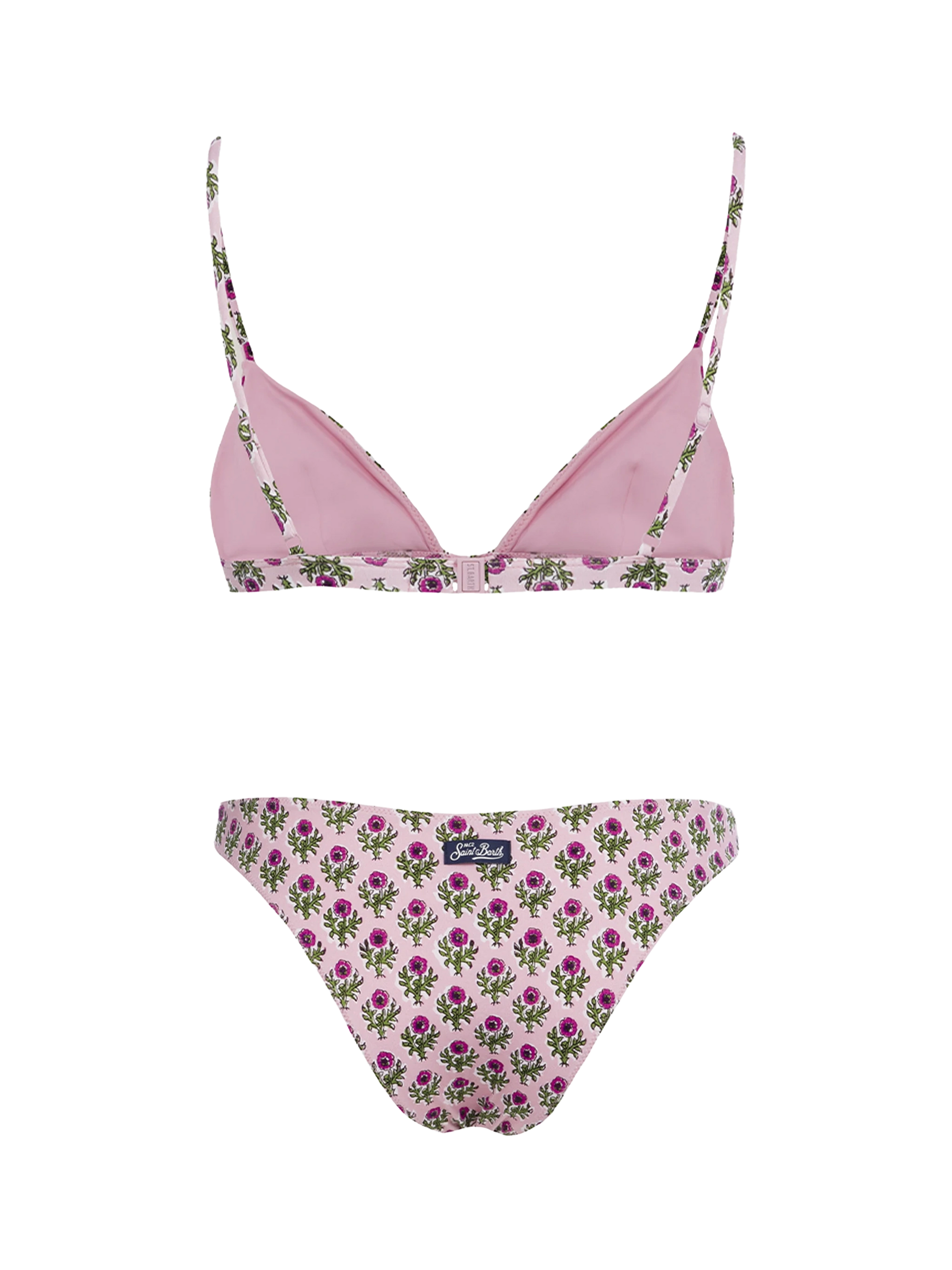 Woman flower triangle bikini Rylie Lido - MC2 Saint Barth