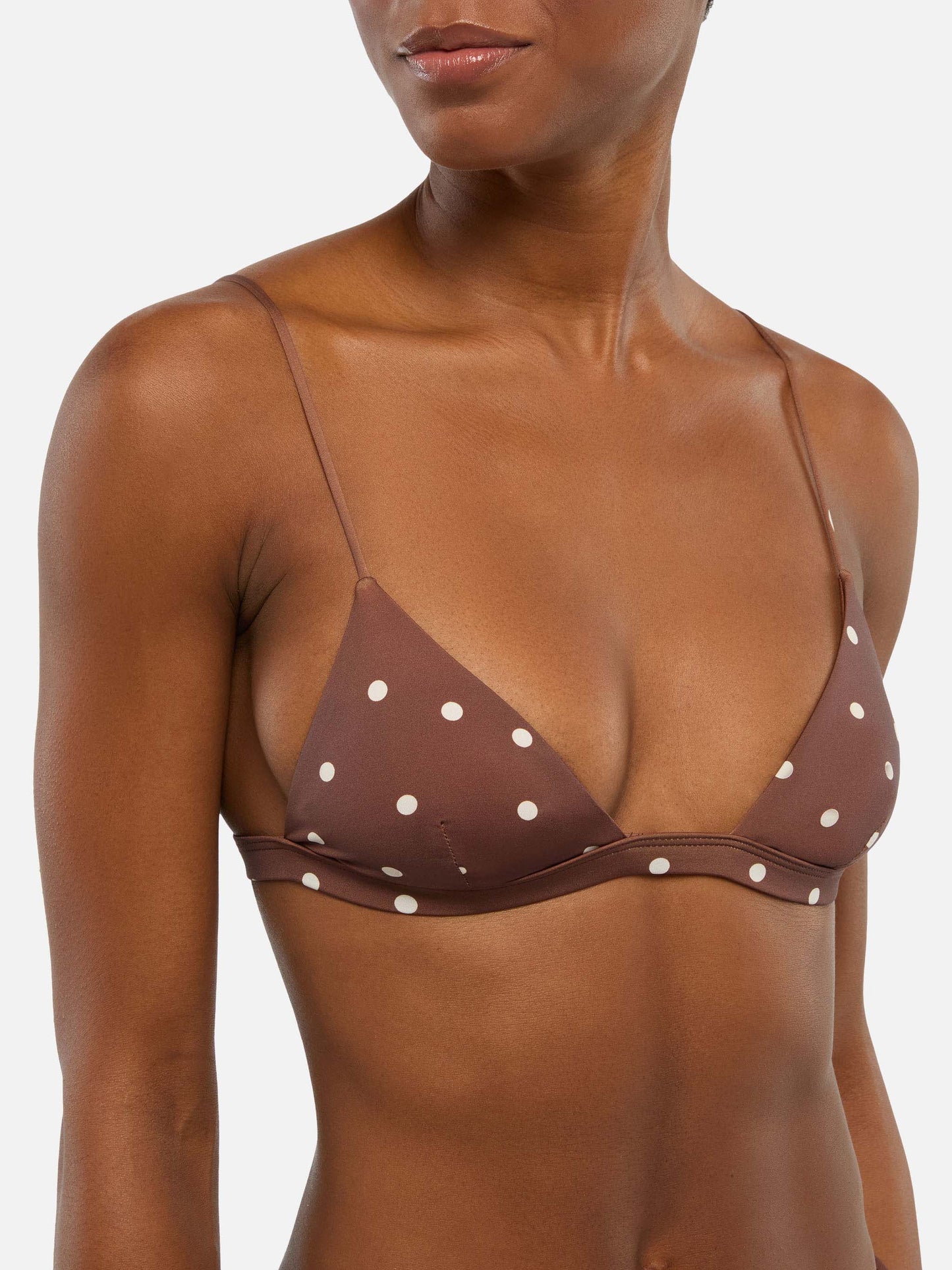 Rylie triangle top with polka dots print