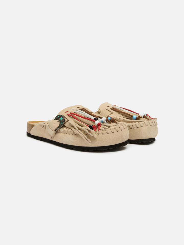 Caribe sandals in suede beige | TAJI SPECIAL EDITION