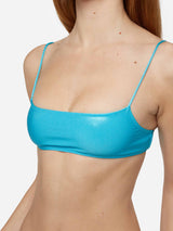 Lamina turquoise bralette bikini Sadie Virgo