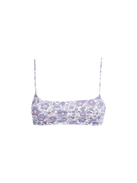 Woman Betsy bralette beach top Sadie| MADE WITH LIBERTY FABRIC - MC2 Saint Barth