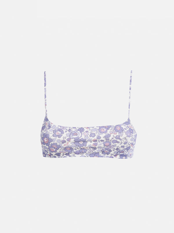 Woman Betsy bralette beach top Sadie| MADE WITH LIBERTY FABRIC