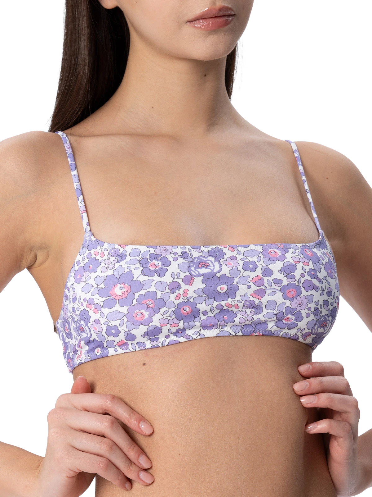 Woman Betsy bralette beach top Sadie| MADE WITH LIBERTY FABRIC - MC2 Saint Barth