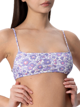 Woman Betsy bralette beach top Sadie| MADE WITH LIBERTY FABRIC - MC2 Saint Barth