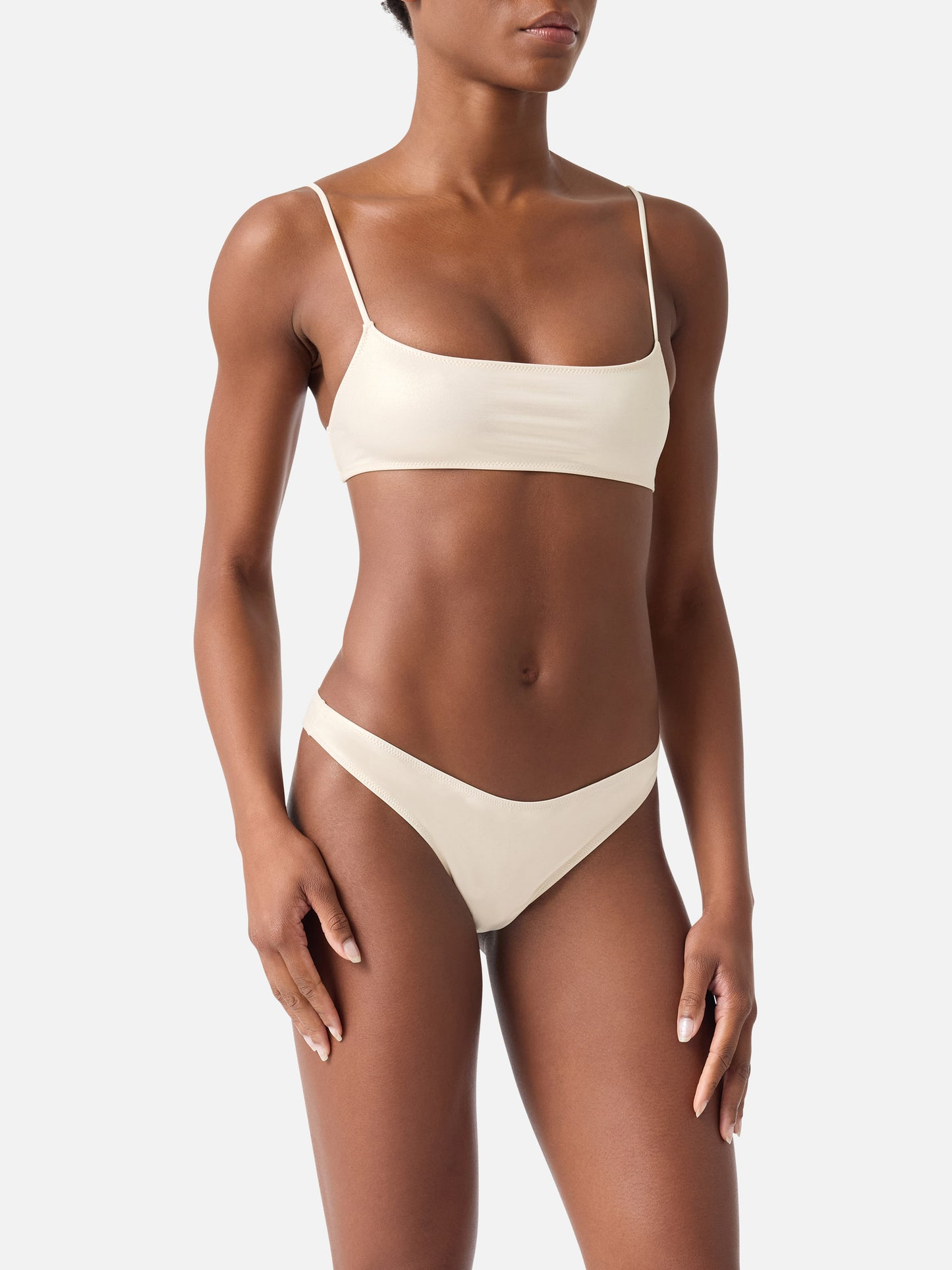 Bikini brassière Sadie Naomi en lamina or 