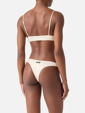 Bikini brassière Sadie Naomi en lamina or 