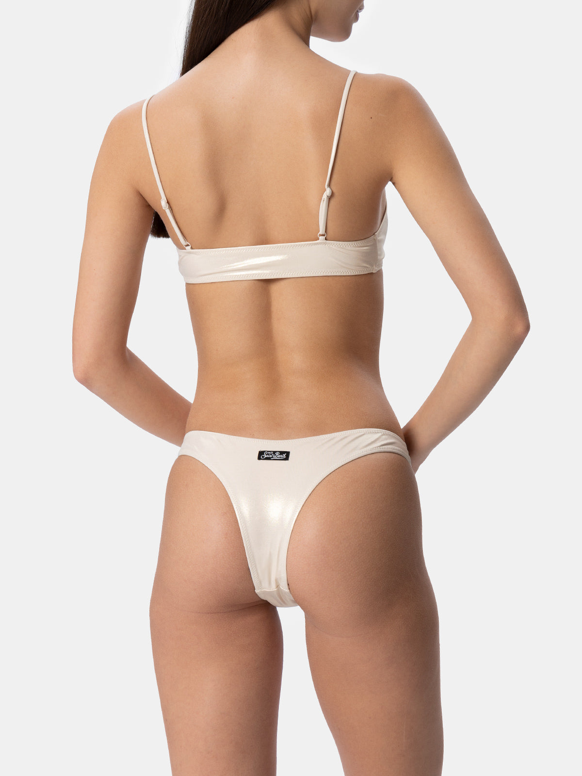 Damen Lamina Gold Bralette Bikini Sadie Naomi