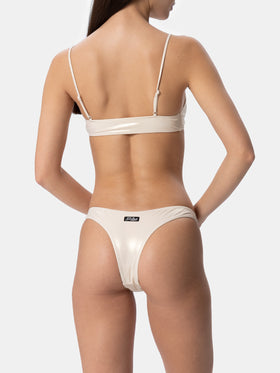 Damen Lamina Gold Bralette Bikini Sadie Naomi