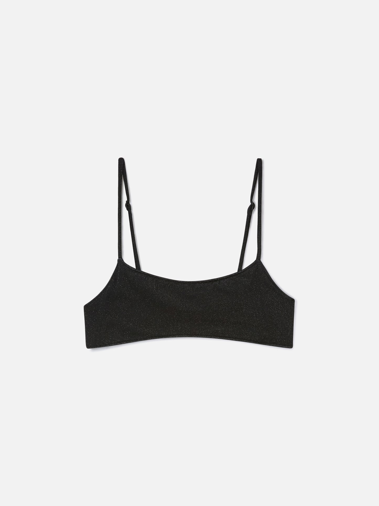 Haut de bikini brassière Sadie noir en lurex 