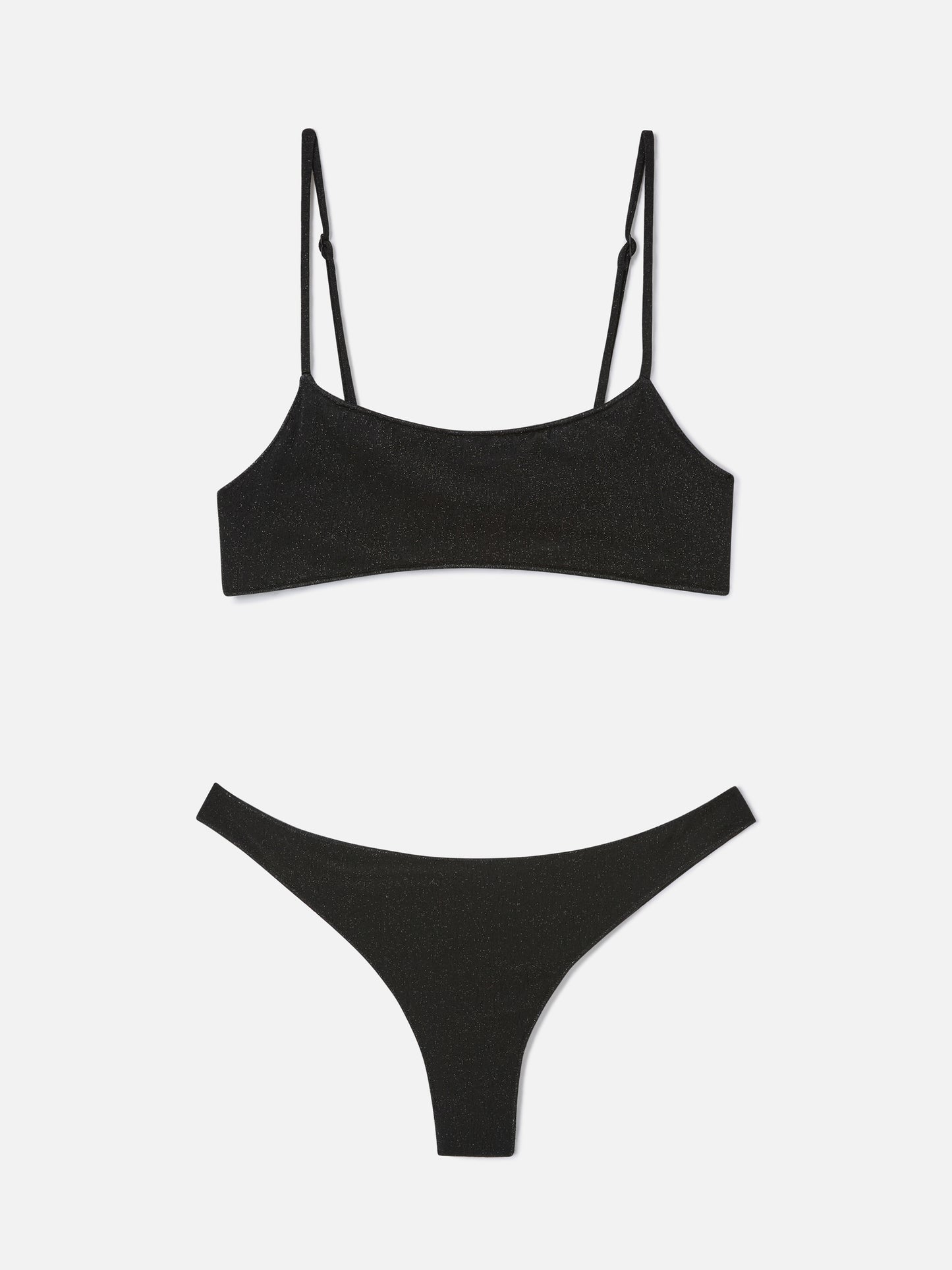 Sadie Naomi black lurex bralette bikini