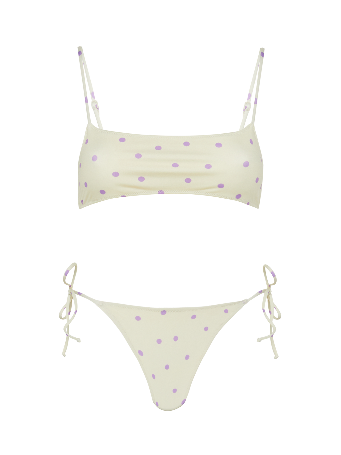 Bralette bikini Sadie Marielle with polka dots print - MC2 Saint Barth