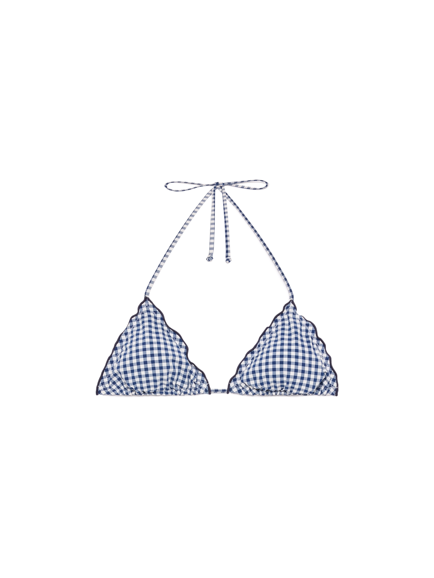 Sagittarius classic triangle top with gingham print - MC2 Saint Barth