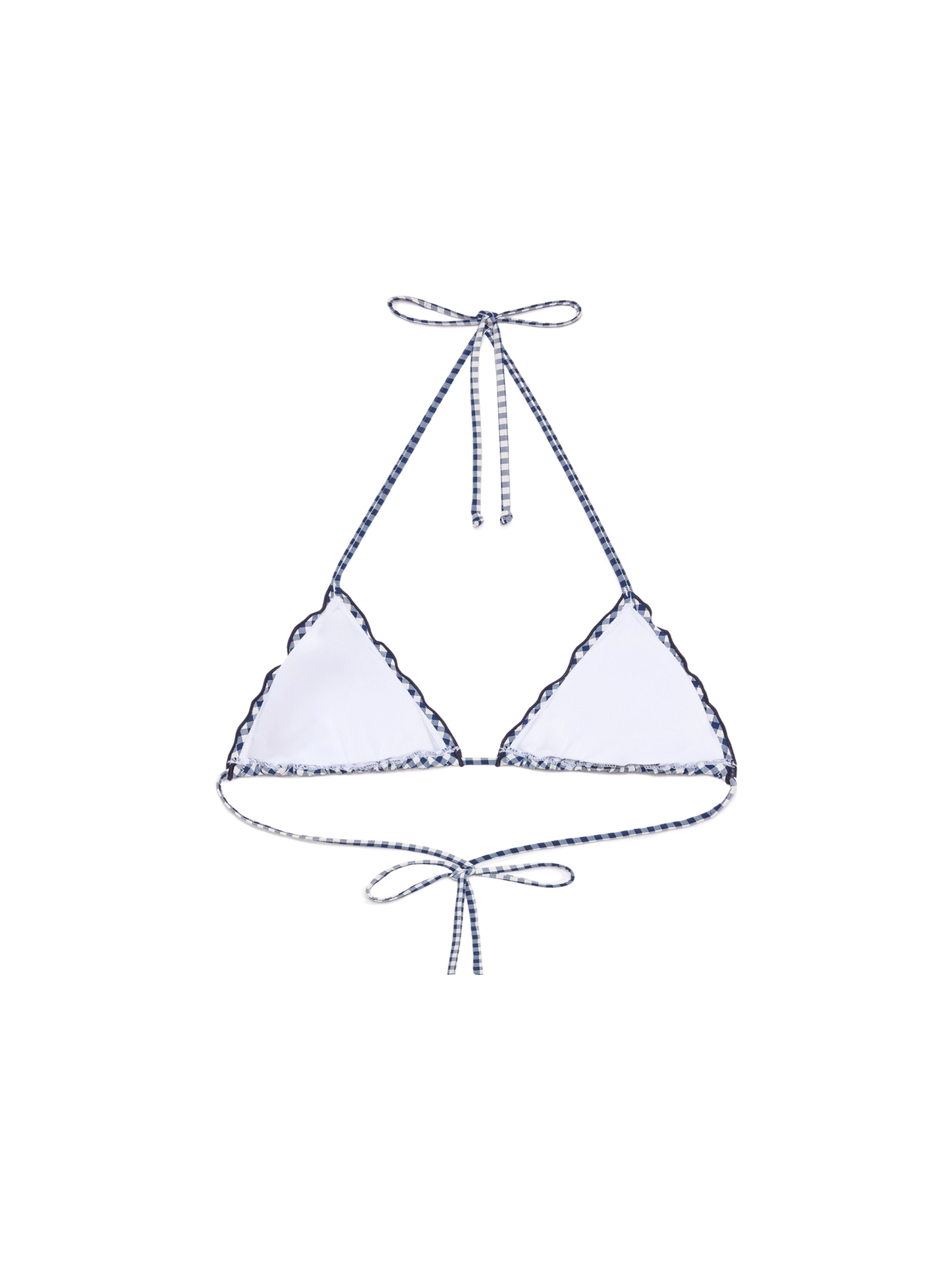 Sagittarius classic triangle top with gingham print - MC2 Saint Barth