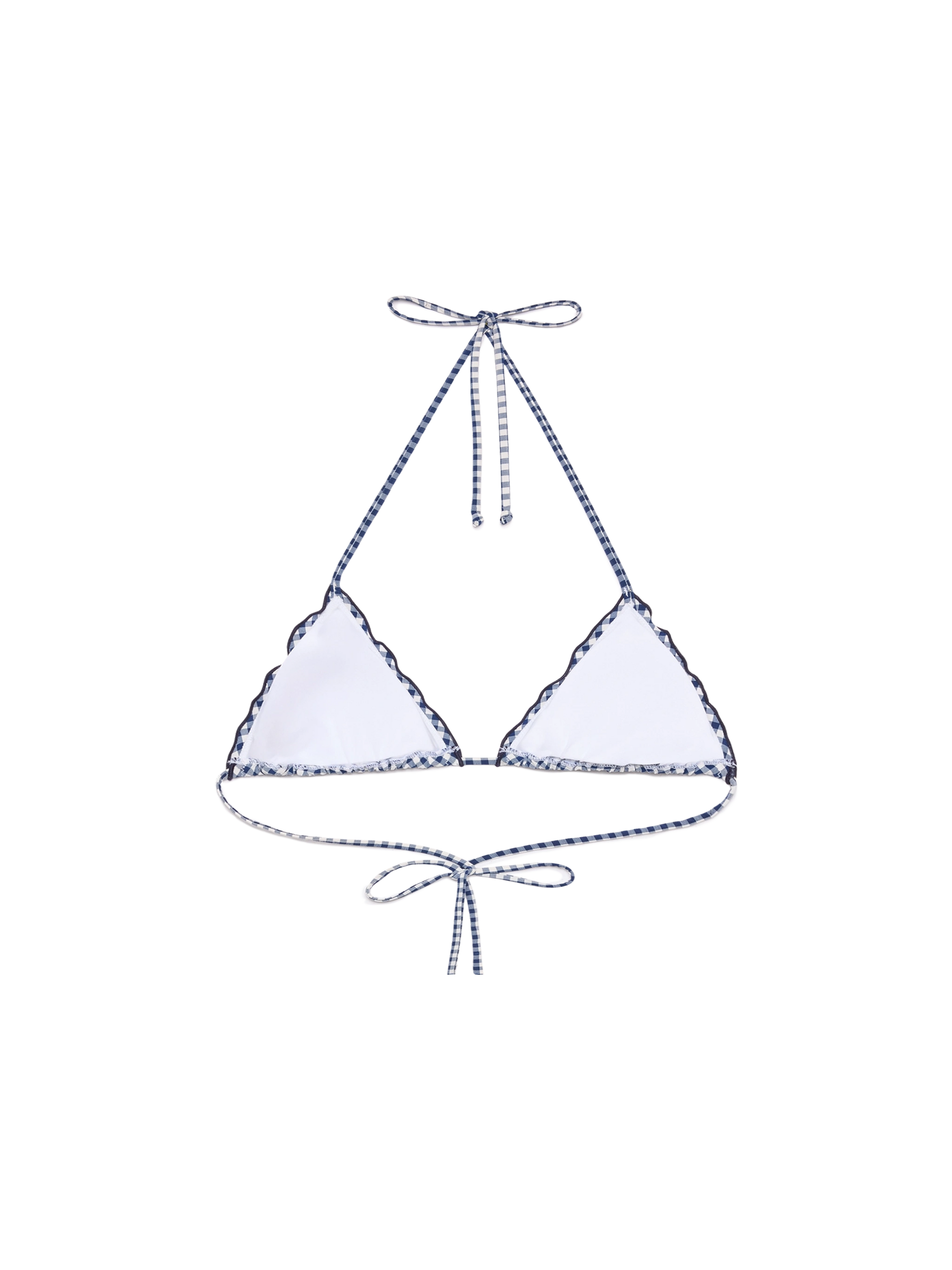 Sagittarius classic triangle top with gingham print - MC2 Saint Barth