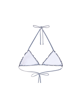 Sagittarius classic triangle top with gingham print - MC2 Saint Barth