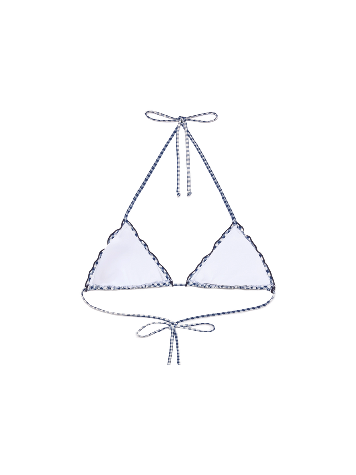 Sagittarius classic triangle top with gingham print - MC2 Saint Barth